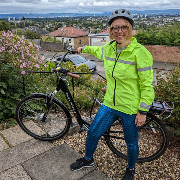 Catherine Williamson (MA 2003, PGDE 2022) says the Uni tower is *just* visible from her Southside of Glasgow viewpoint, along with the Campsie Fells and Ben Lomond in the distance.