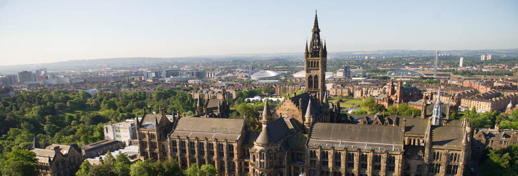 University of Glasgow seen from the air