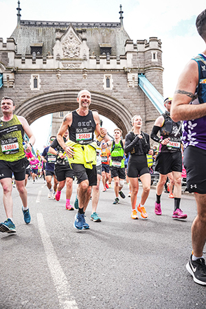 George Baillie running a marathon