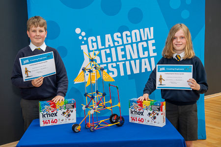 Photograph showing the runners up of the 2024 Creating Engineers competition with their certificates and prizes.