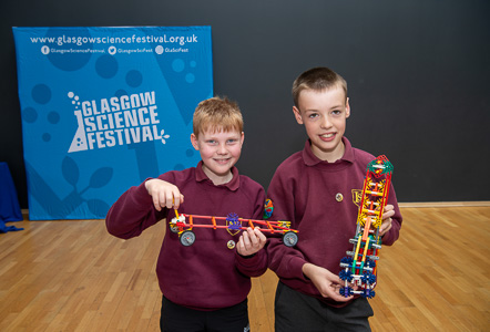 Photograph showing the winning team of Creating Engineers 2024 with their winning model.