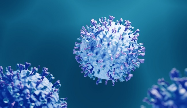 Graphic image of the RSV virus