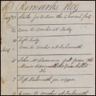 The sixteenth page from Andrew Service's logbook recording events on board HMS Medusa. This page, dated 1808, covers the period from 22nd January 1809 to 26th April 1809, and begins with HMS Medusa joining the Channel Fleet to sail to France and Spain, then onto Madeira before returning to Plymouth.  Sets sail for Rochefort in France thereafter.  (GUAS Ref: UGC 182. Copyright reserved.) 