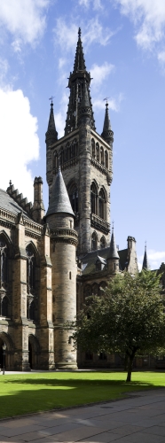 View of the tower from west quadrangle