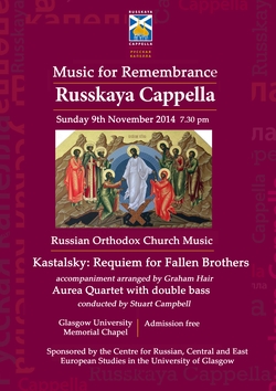 Music for Rememberance concert 9 Nov flyer