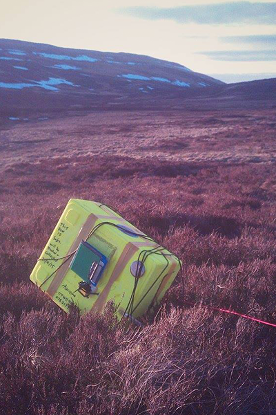 The high altitude balloon experiment after landing