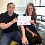 Image of Alain and Claire promoting Reddit Ask Me Anything