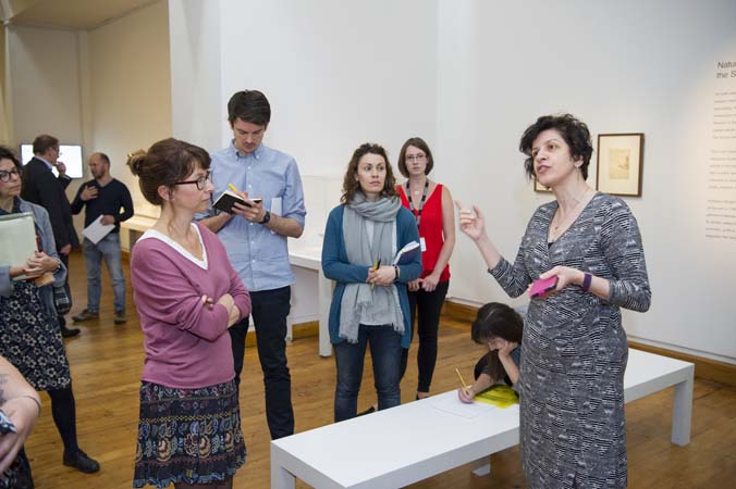 Delegates at the UNIVERSEUM conference, Object Journeys study day, Hunterian Art Gallery, 12 June 2018.