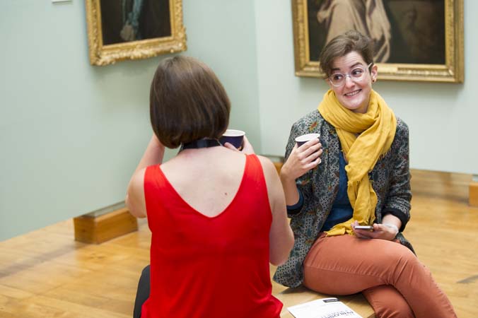 Delegates at the UNIVERSEUM conference, Object Journeys study day, Hunterian Art Gallery, 12 June 2018.