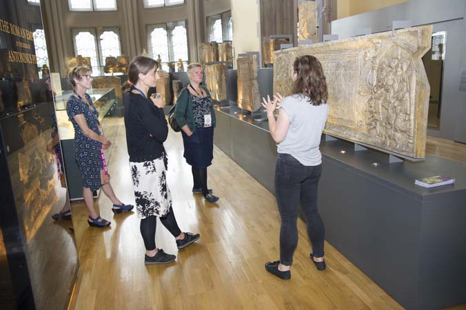 Delegates at the UNIVERSEUM conference, reception in Hunterian Museum, 13 June 2018.