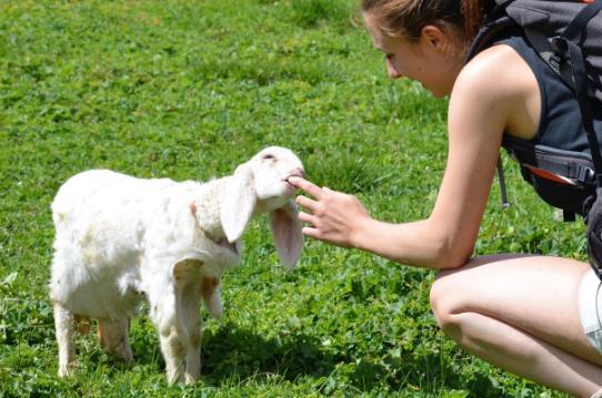 Chaira Crestani with Lamb