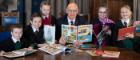 Pupils from St Patrick's Primary joins Deputy First Minister John Swinney to launch new education resources created from UofG researcher. 