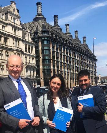 Health Working Lives Group staff at House of Lords, June 2019