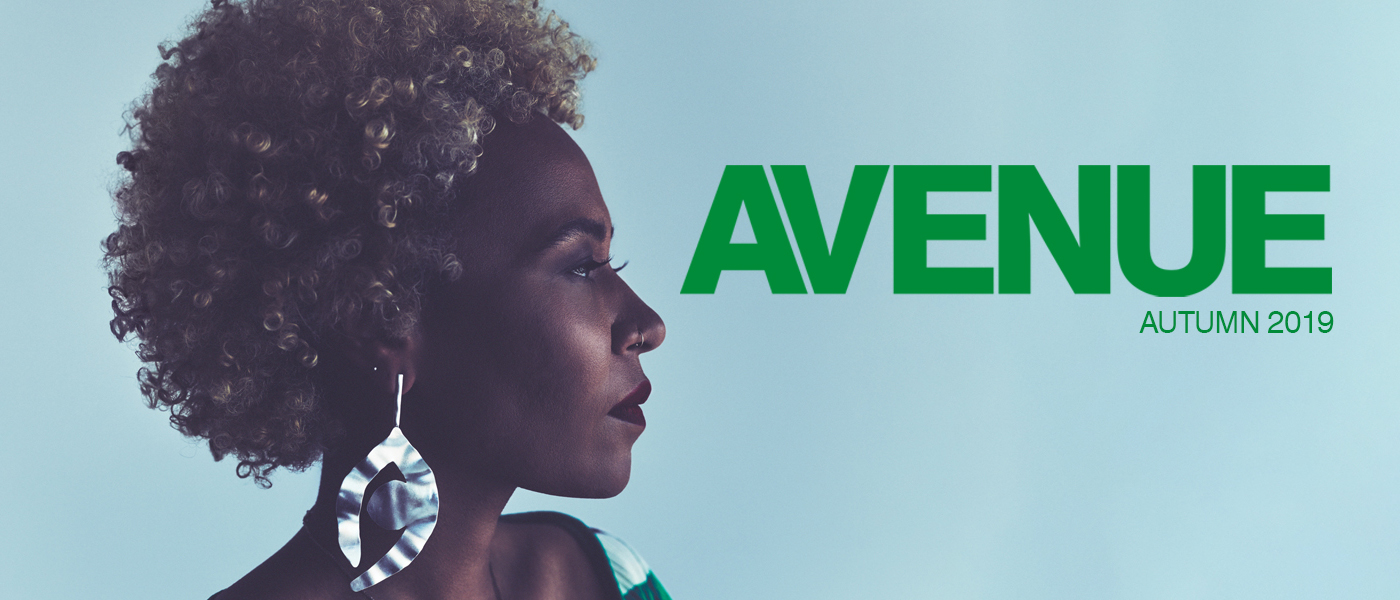 Emeli Sande on the cover of Avenue online, Autumn 2019 (photo: Simon Emmett)