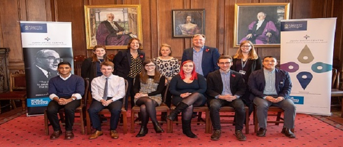 A photo of Ed Balls and John Smith Centre interns