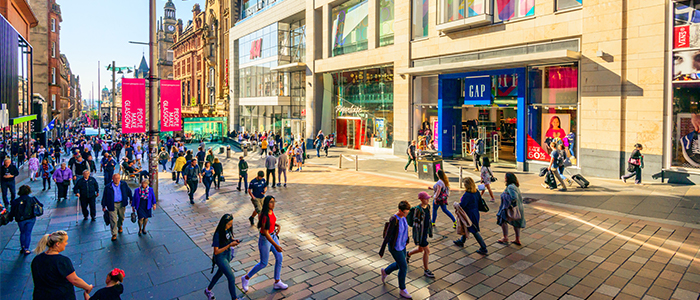 Shopping on Buchanan Street, Glasgow's style mile