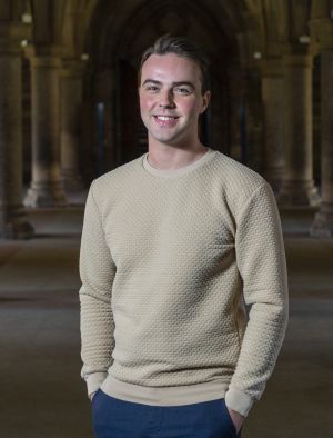 Jordan Daly in the cloisters