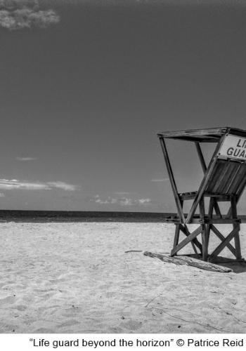 photo of lifeguard station on beach