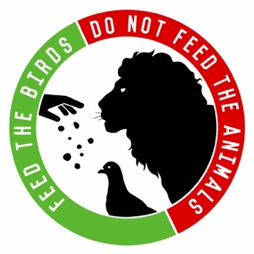 Feed the birds - do not feed the animals