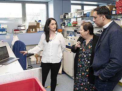 Dr Josie Fullerton, Anas Sarwar, Jackie Baillie