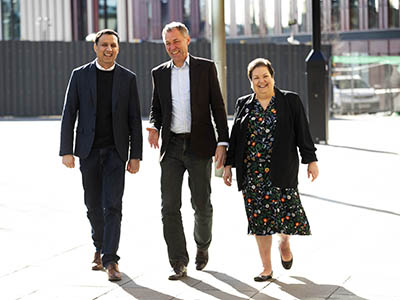 Anas Sarwar, Christian Delles, Jackie Baillie