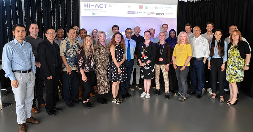 A picture of the collaborators on the HI-ACT research hub team